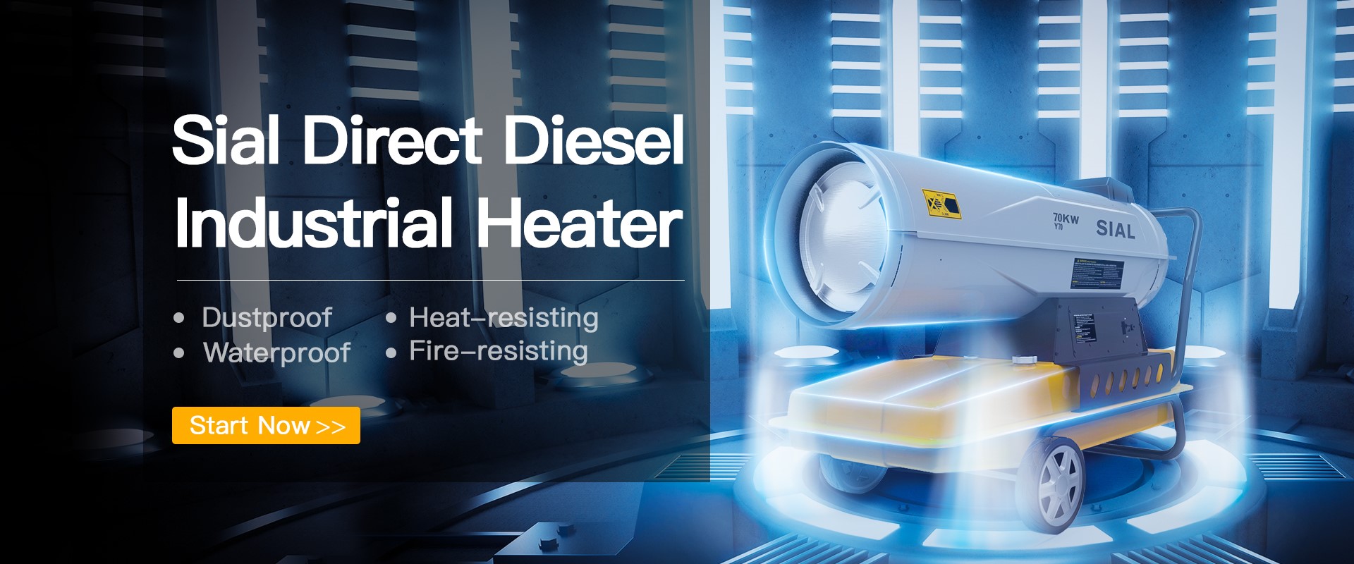 Direct Diesel Air Forced Industrial Heater