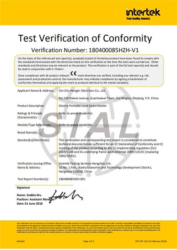 Certification